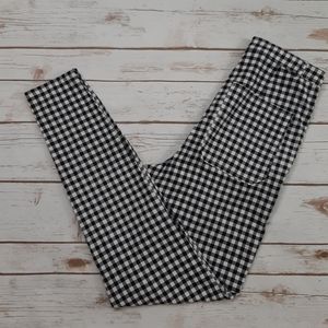Collectif Gingham High Waisted Skinny Pants M/8